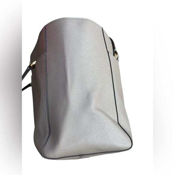 Tory Burch Gray Leather Parker Tote Bag - Picture 7 of 11